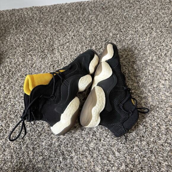 Adidas Crazy BYW Basketball Shoes Sneakers Mens US 7 Black Gold Yellow Athletic main image 7